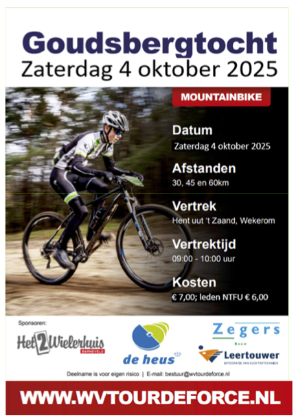 Flyer Goudsbergtocht 2025